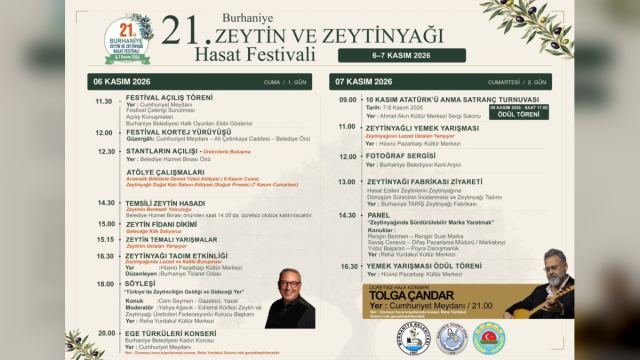 Burhaniye’de Zeytin ve Zeytinyağı Hasat Festivali Düzenlenecek